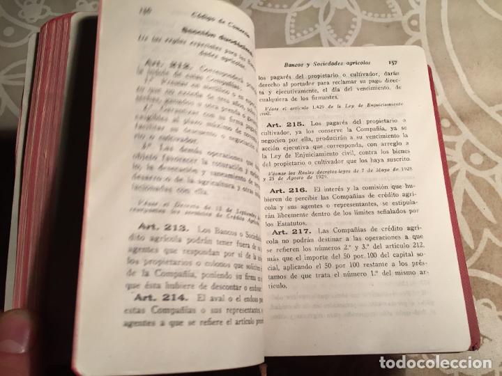 Libros: Antiguos 5 libros codigo del timbre, codigo del comercio, codigo de la circulaci&oacute;n etc edit. Gongora - Foto 6