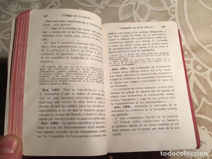 Libros: Antiguos 5 libros codigo del timbre, codigo del comercio, codigo de la circulaci&oacute;n etc edit. Gongora - Foto 7