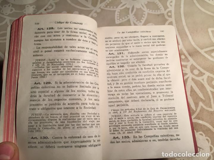 Libros: Antiguos 5 libros codigo del timbre, codigo del comercio, codigo de la circulaci&oacute;n etc edit. Gongora - Foto 8