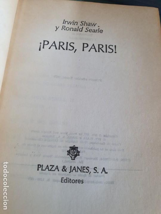 Libros: PARIS PARIS.  Irwin Shaw y Ronald Searle - Foto 14
