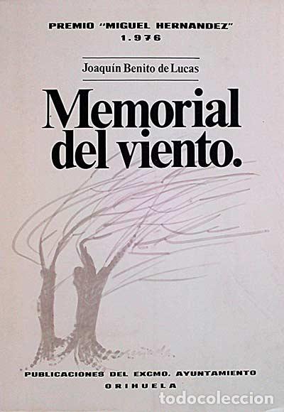 Libros: Memorial del viento - Benito de Lucas, Joaqu&iacute;n - Foto 1