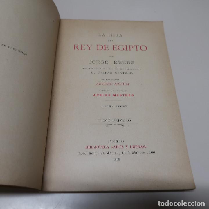 Libros: LA HIJA DEL REY DE EGIPTO.: 2 VOL. - EBERS, JORGE - Foto 4