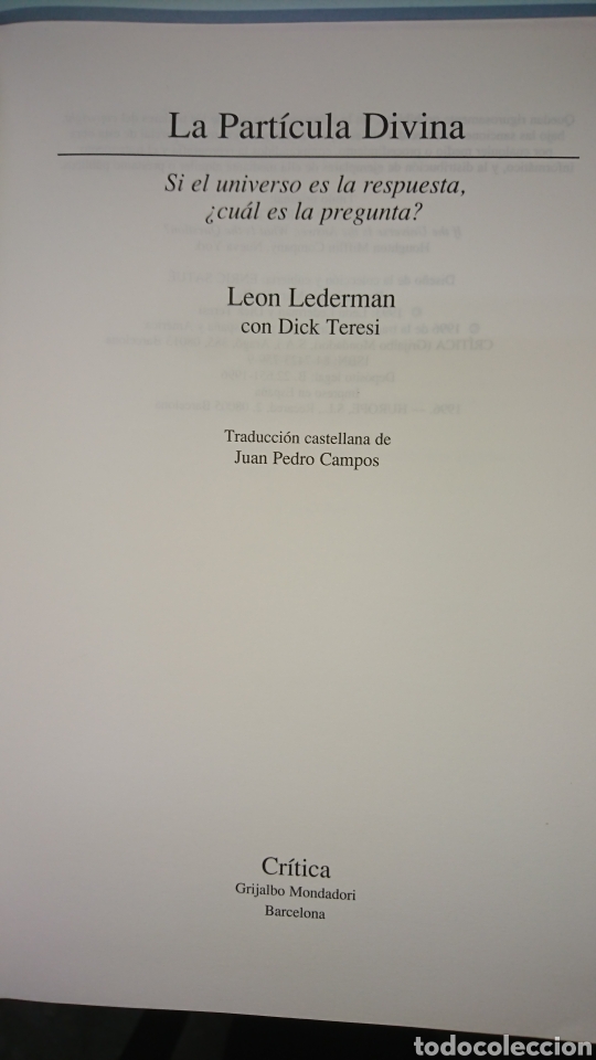 Libros: LA PARTICULA DIVINA - Foto 2