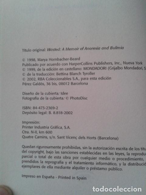 Libros: Dias perdidos - Marya Hornbacher - Foto 3