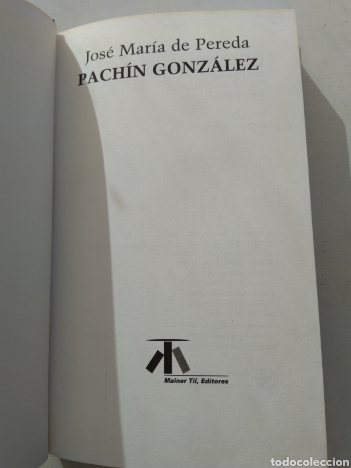 Libros: PACH&Iacute;N GONZ&Aacute;LEZ/JOS&Eacute; MAR&Iacute;A DE PEREDA - Foto 2