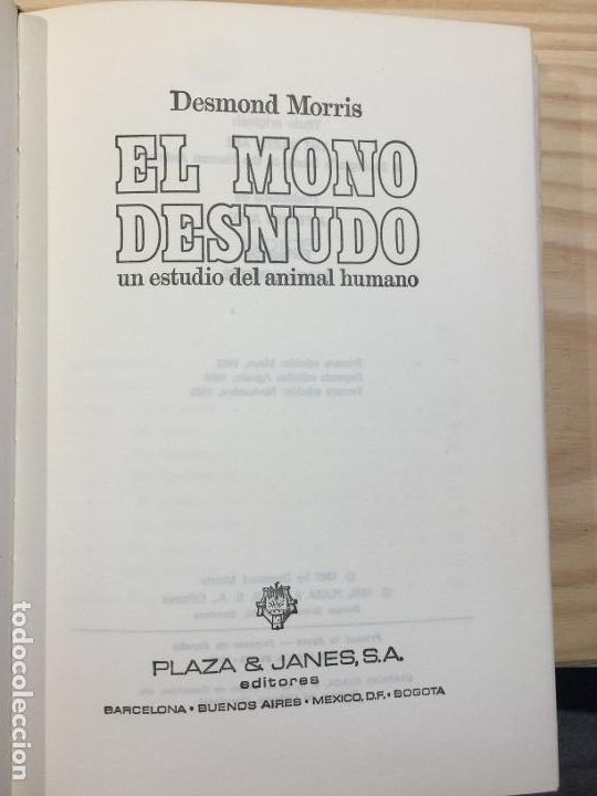 Libros: El mono desnudo - Desmond Morris - Foto 2