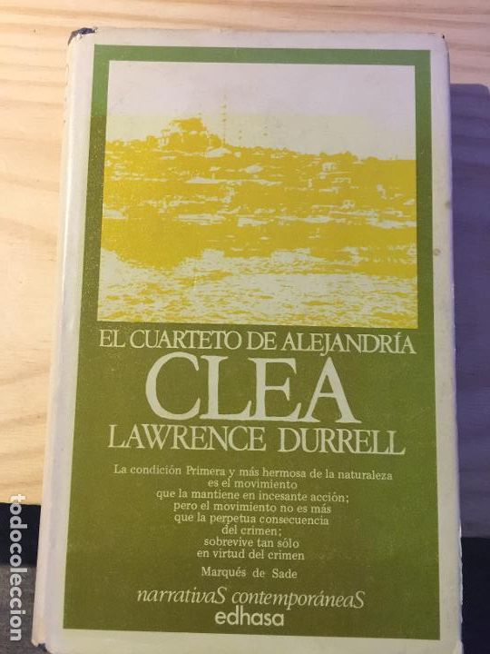 Libros: El cuarteto de Alejandr&iacute;a. Clea - Lawrence Durrell - Foto 1