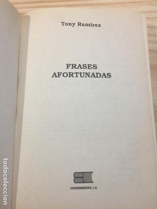 Libros: Frases afortunadas - Tony Ramirez - Foto 4