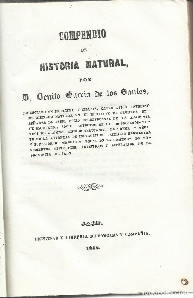 Libros: Compendio de historia natural - GARCIA DE LOS SANTOS, BENITO - Foto 2
