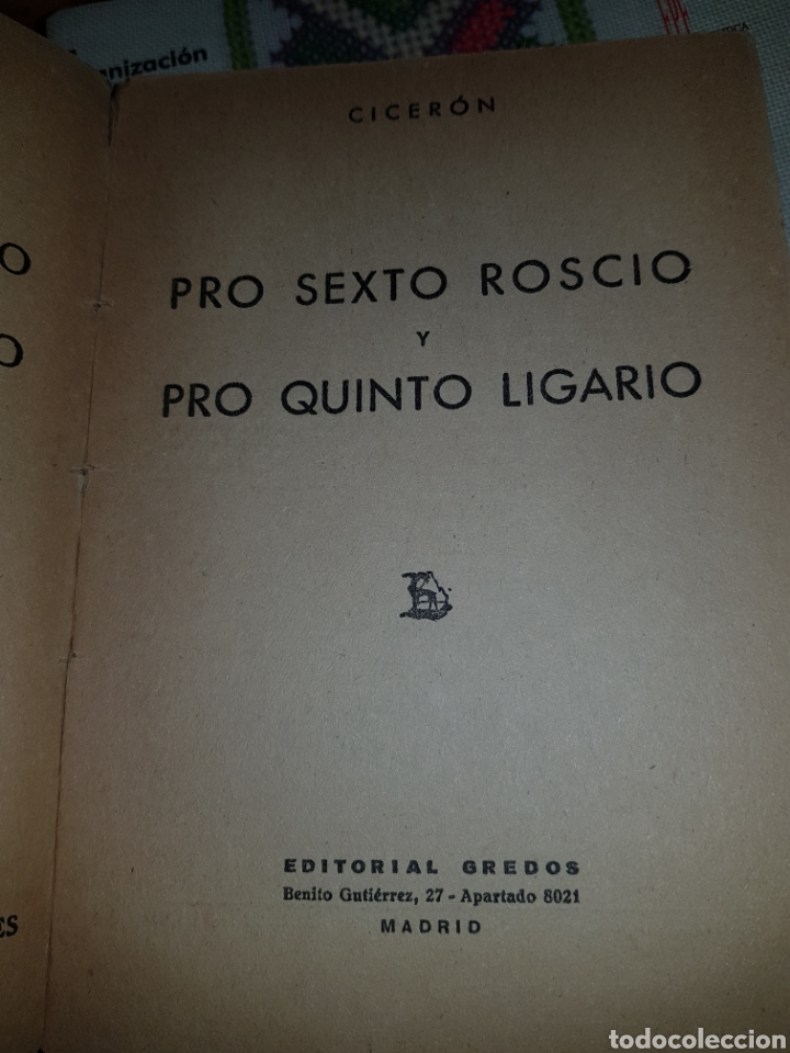 Libros: Pro Sexto Roscio. Pro Quinto Ligario - Cicer&oacute;n - Foto 2