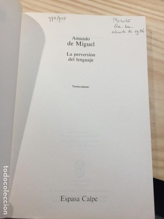 Libros: La perversi&oacute;n del lenguaje - Amando de Miguel - Foto 2