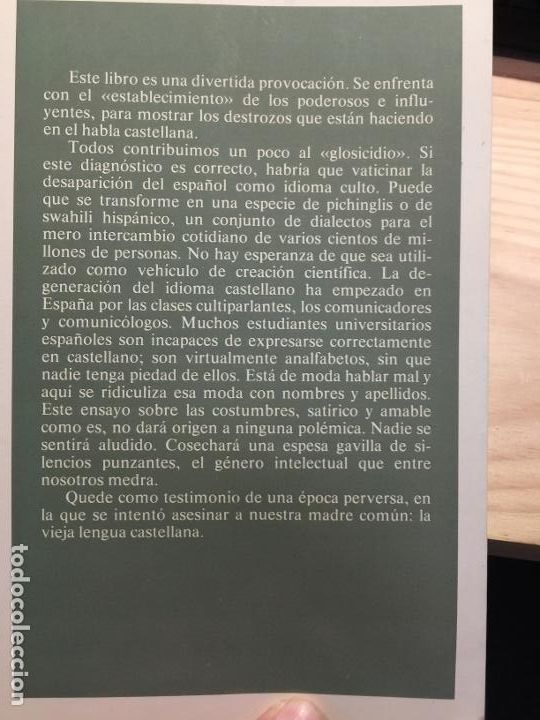 Libros: La perversi&oacute;n del lenguaje - Amando de Miguel - Foto 3