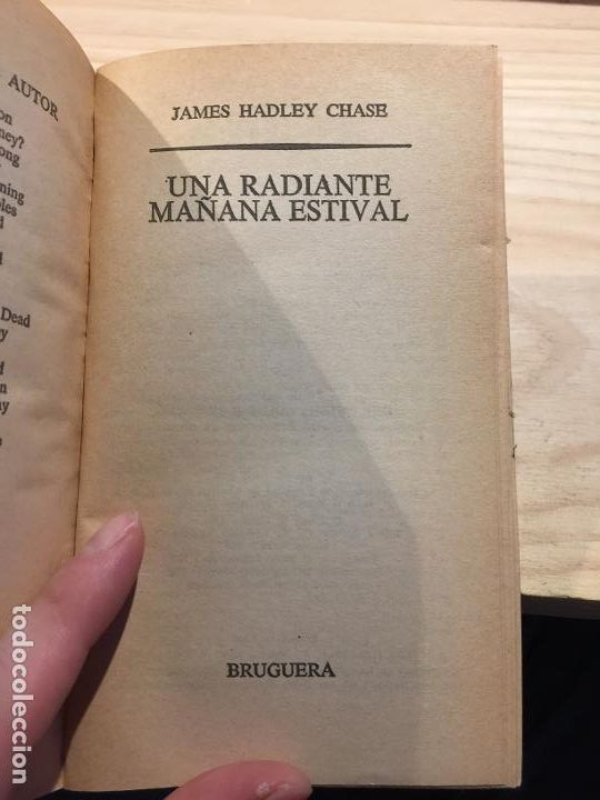 Libros: Una radiante ma&ntilde;ana estival - James Hadley Chase - Foto 2