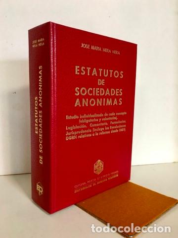 B&uuml;cher: Estatuto de sociedades anonimas.Estudio individualizado de cada concepto,(obligatorios y voluntarios