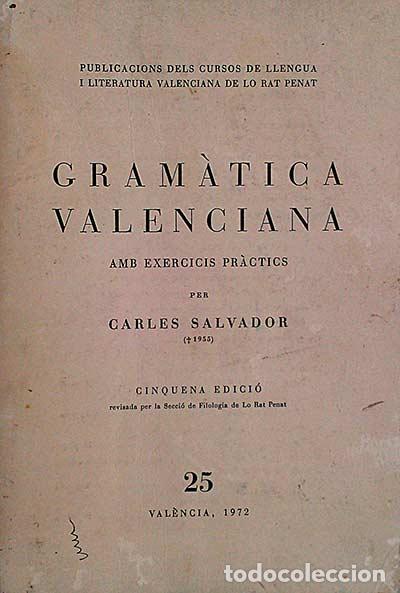 Libros: Gram&agrave;tica valenciana - carles salvador - Foto 1