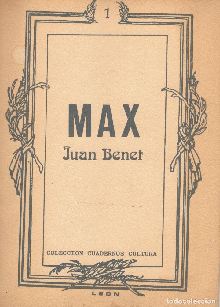 Libros: Max - Juan Benet - - Foto 1