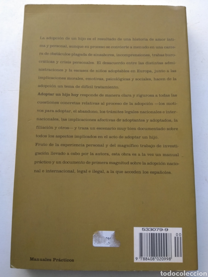 Libros: ADOPTAR UN HIJO HOY/VV.AA. - Foto 2