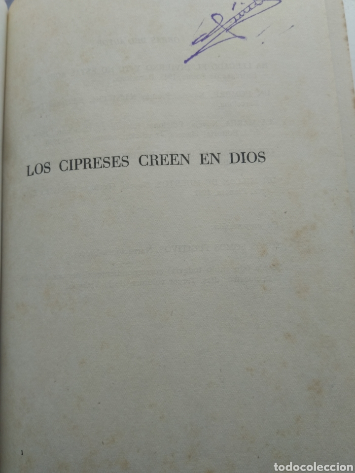 Libros: LOS CIPRESES CREEN EN DIOS/JOS&Eacute; MAR&Iacute;A GIRONELLA - Foto 3