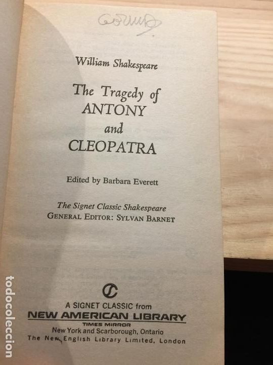 Libros: ANTONY AND CLEOPATRA - WILLIAM SHAKESPEARE - Foto 3