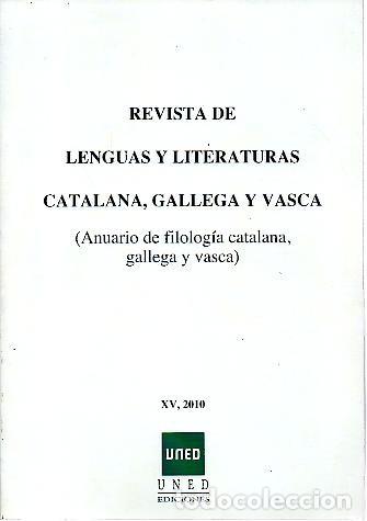 Livros em segunda m&atilde;o: REVISTA DE LENGUAS Y LITERATURAS CATALANA, GALLEGA Y VASCA. (ANUARIO DE FILOLOGIA CATALANA, GALLEGA