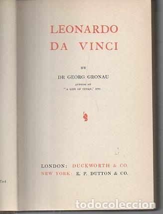 Libros: LEONARDO DA VINCI. - GRONAU, Georg. - Foto 1