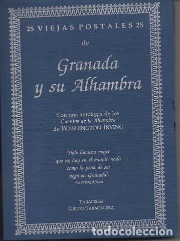 Libros: 25 VIEJAS POSTALES DE GRANADA Y SU ALHAMBRA. - ANONIMO. - Foto 1