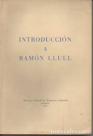 Libros: INTRODUCCION A RAMON LLULL. - AA.VV. - Foto 1