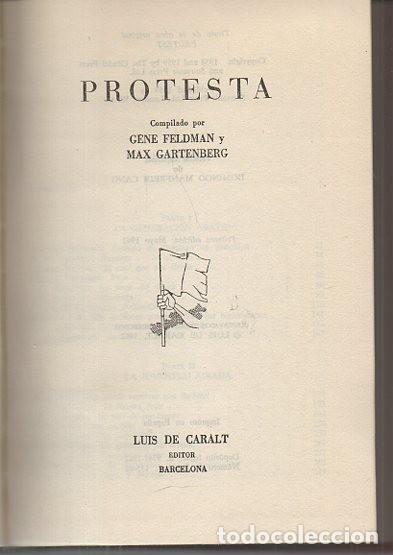 Libros: PROTESTA. - FELDMAN, G&eacute;ne. GARTENBERG, Max. (Compilado por). - Foto 1