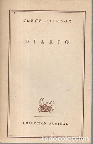 Libros: DIARIO. - TICKNOR, Jorge. - Foto 1