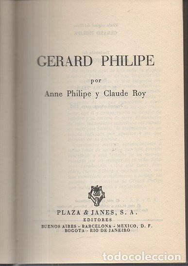 Libros: GERARD PHILIPE. - PHILIPE, Anne. ROY, Claude. - Foto 1
