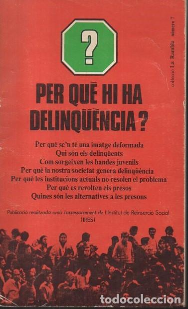 Libri di seconda mano: PER QUE HI HA DELINQUENCIA? - AA.VV.