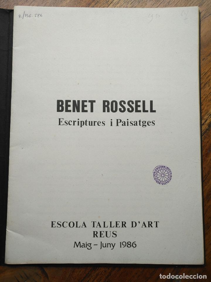 Libros: BENET ROSELL. Escriptures i Pisatges. - Foto 4