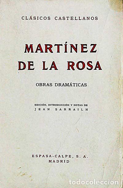 Libros: Mart&iacute;nez de la Rosa. Obras dram&aacute;ticas - Mart&iacute;nez de la Rosa - Foto 1