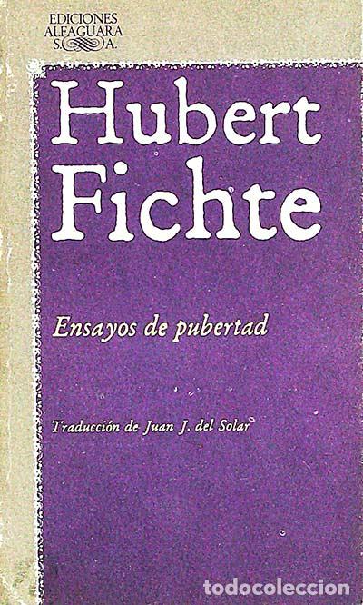 Libros: Ensayos de pubertad - Hubert Fichte - Foto 1