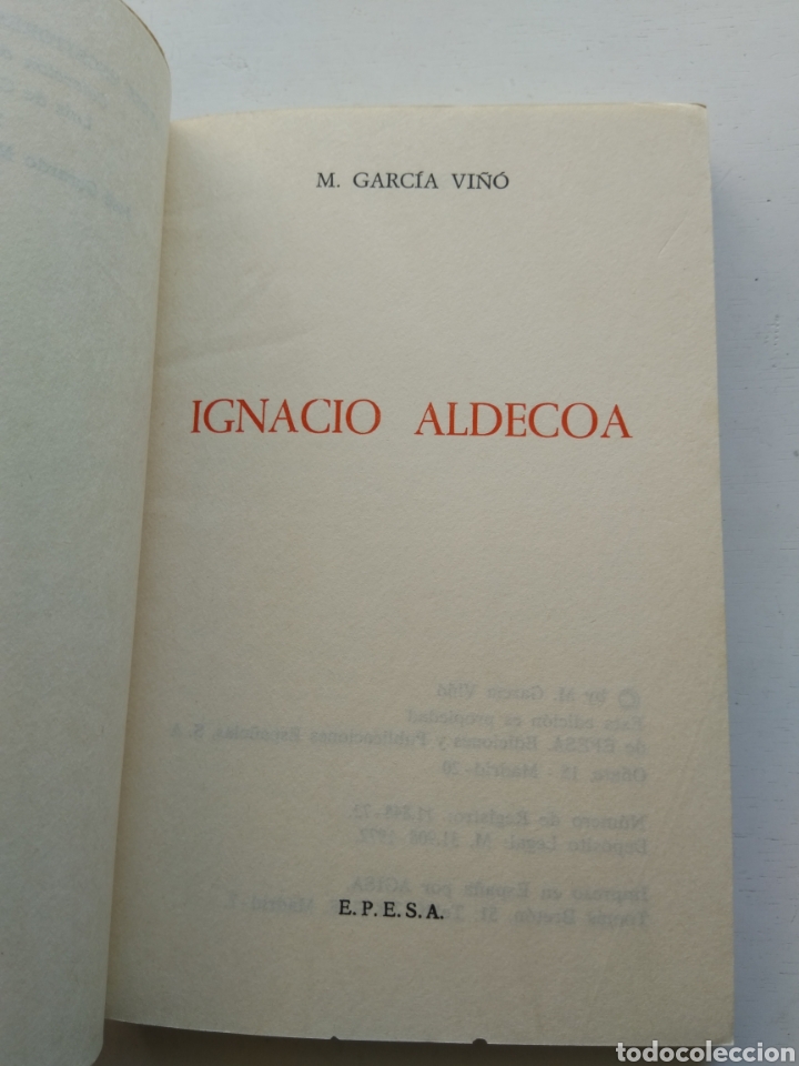 Libros: IGNACIO ALDECOA/MANUEL GARC&Iacute;A VI&Ntilde;O - Foto 2