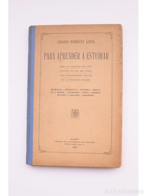 Libros: Para aprender a estudiar - RODR&Iacute;GUEZ GARC&Iacute;A, Gerardo - Foto 1