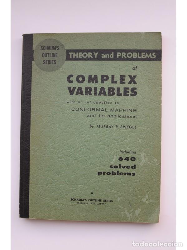 Libros: Theory and problems of complex variables - SPIEGEL, Murray R. - Foto 1