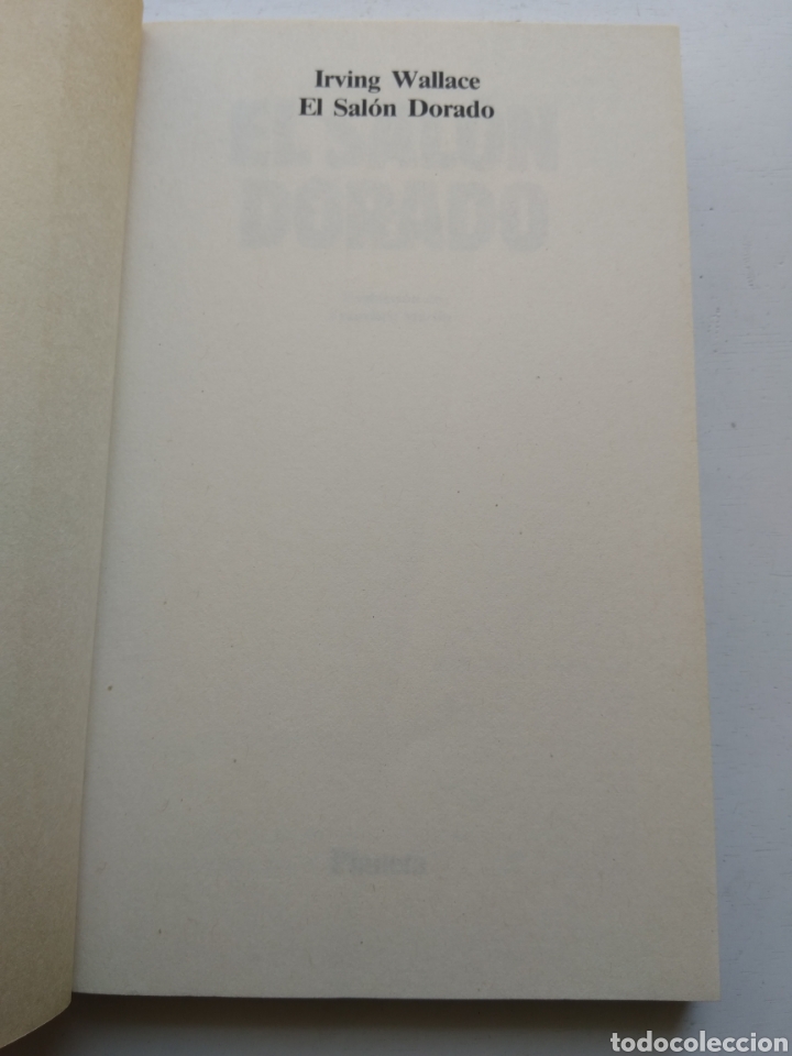 Libros: EL SAL&Oacute;N DORADO/IRVING WALLACE - Foto 3