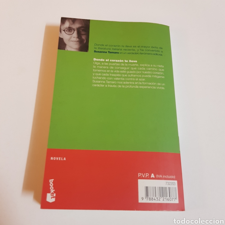 Libros: DONDE TE LLEVE EL CORAZON - SUSANA TAMARO - Foto 3