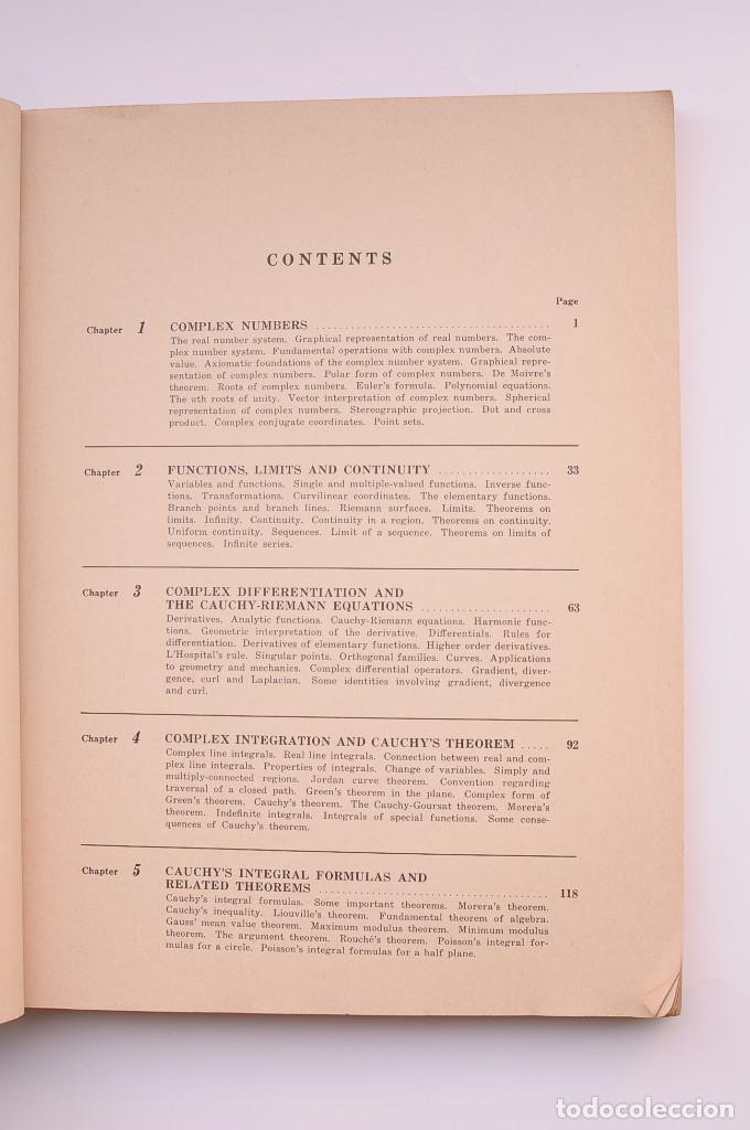Libros: Theory and problems of complex variables - SPIEGEL, Murray R. - Foto 3