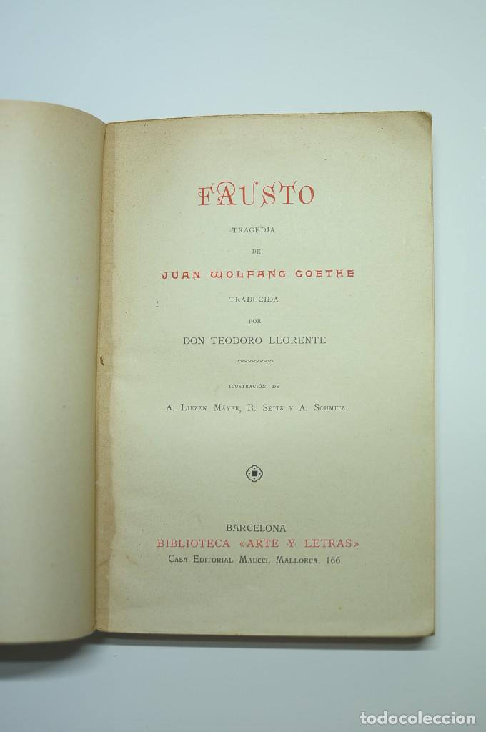 Libros: Fausto - GOETHE, Johann Wolfgang - Foto 2