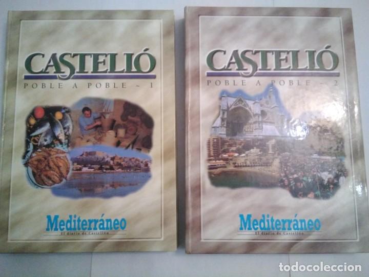 Livres: Castell&oacute; Poble a poble. Completo 2 tomos. Fasc&iacute;culos encuadernados. Valenciano y castellano
