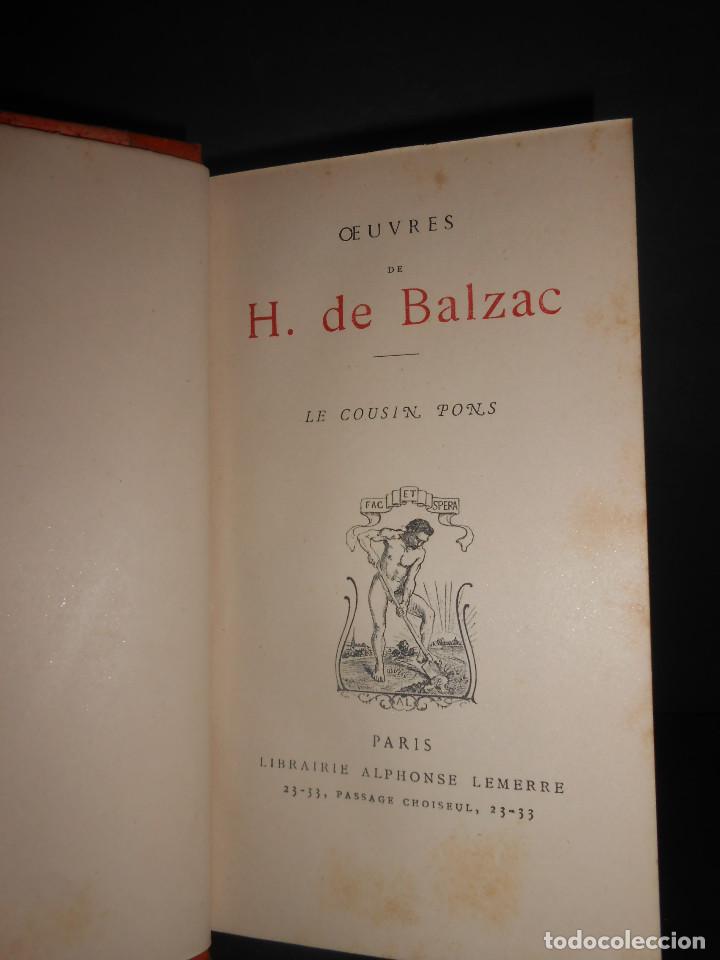 Libros: BALZAC, Honore de.- - Le cousin pons. - Foto 1