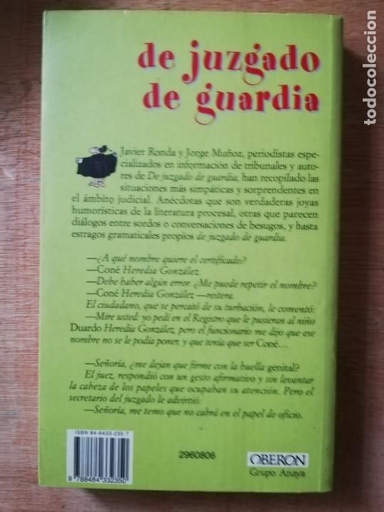 Libros: De juzgado de guardia. Javier Ronda, Jorge Mu&ntilde;oz - Foto 3