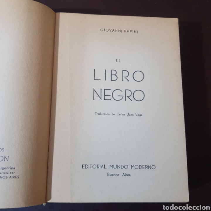Libros: EL LIBRO NEGRO 1952 GIOVANNI PAPINI - Foto 2