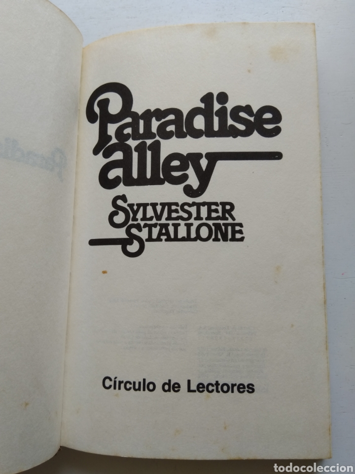Libros: PARADISE ALLEY/SYLVESTER STALLONE - Foto 3
