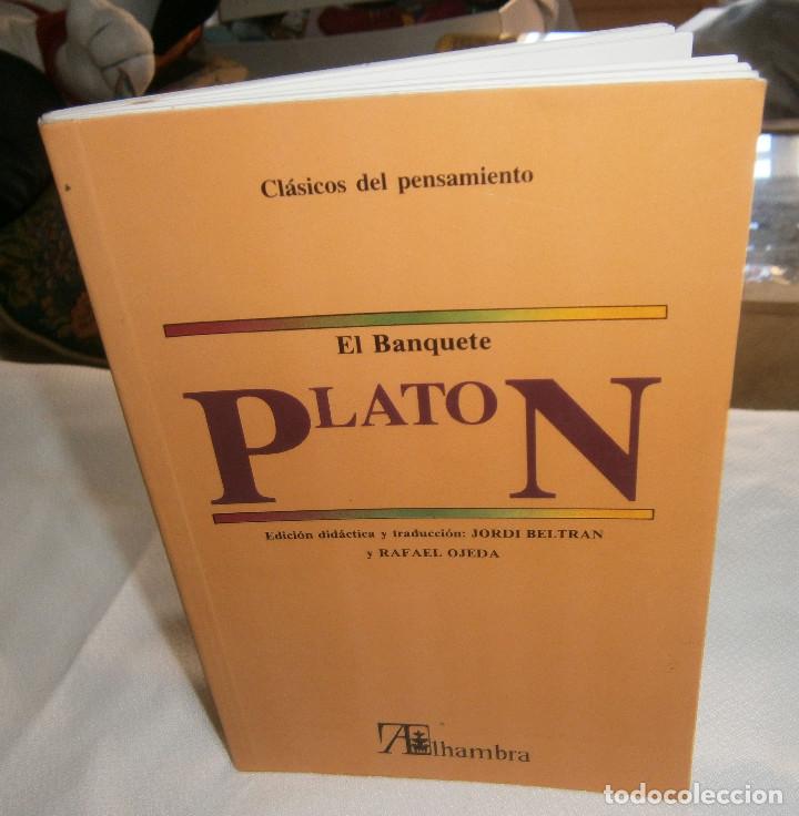 Libros: el banquete platon edicion didactica y traduccion Jordi Beltran y Rafael Ojeda a&ntilde;o 1992