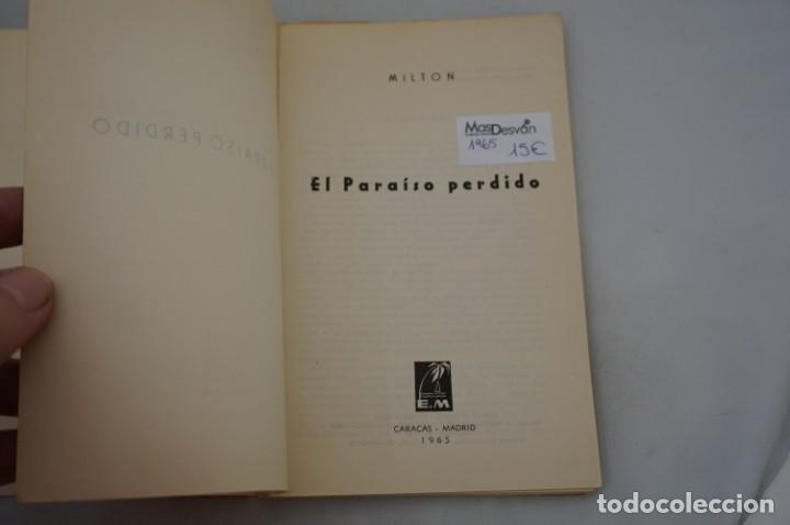 Libros: 5A - EL PARAISO PERDIDO - MILTON / EDITORIAL E. M 1965 - LOMO DESPEGADO - Foto 4
