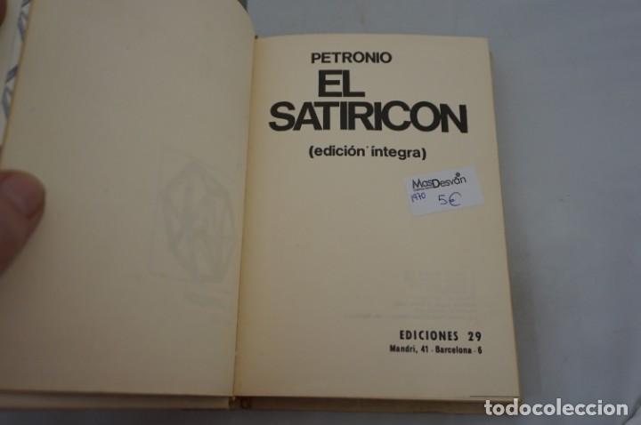 Libros: 5B - EL SATIRICON - PETRONIO (EDICION INTEGRA) / EDICIONES 29 - 1970 - Foto 3