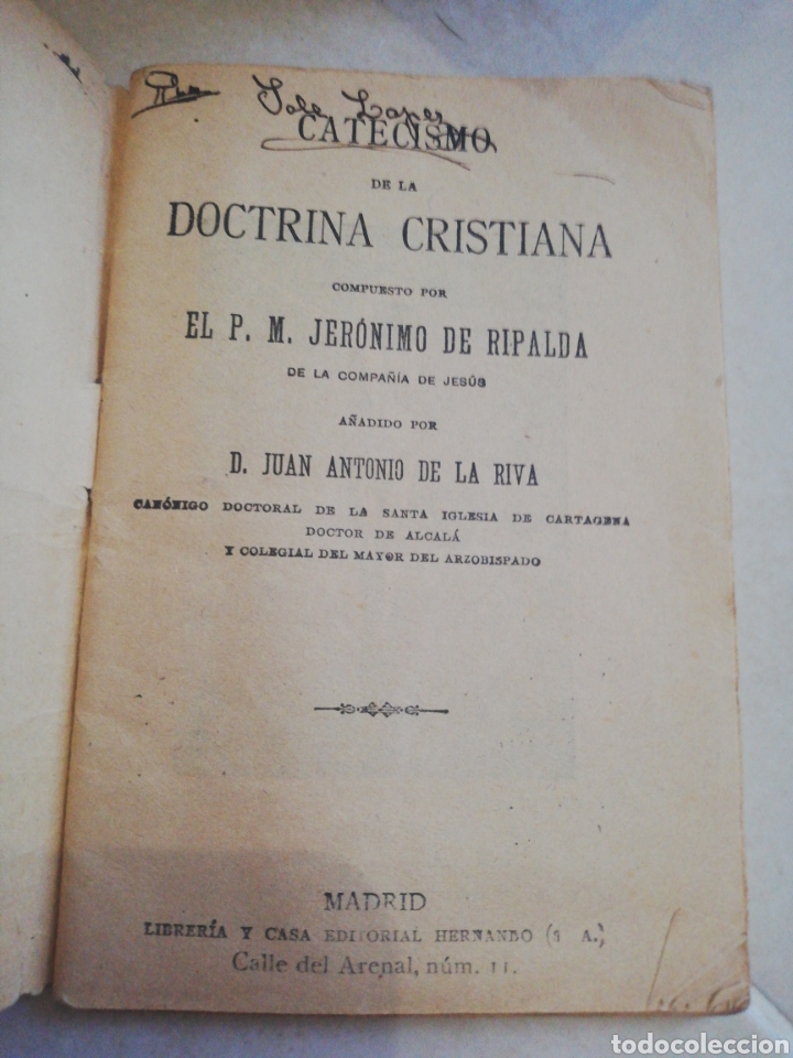 Libros: Ripalda doctrina cristiana casa editorial Hernando - Foto 3
